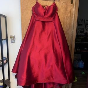 red prom dress size 12